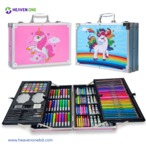 Unicorn Art Set with Aluminum Box for Kids - 145-Piece!