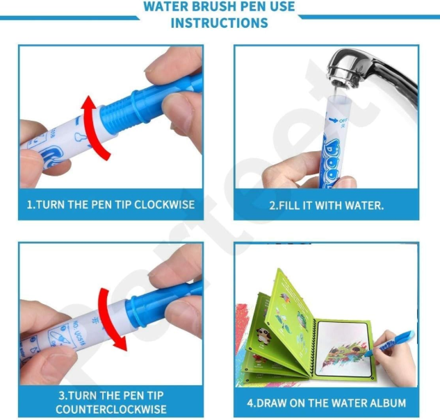 Magic Water Drawing book