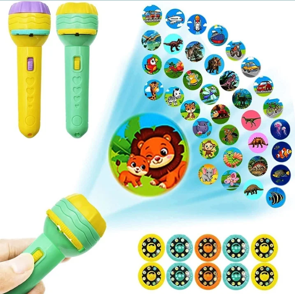LED Projector Flashlight Torch for Kids