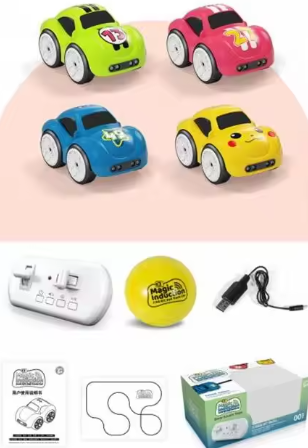 Magic induction rail track car