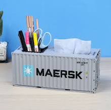 Shipping Container Shaped Card&pen Holder