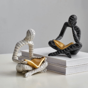 Reading Decor Statue – Modern Abstract Sculpture