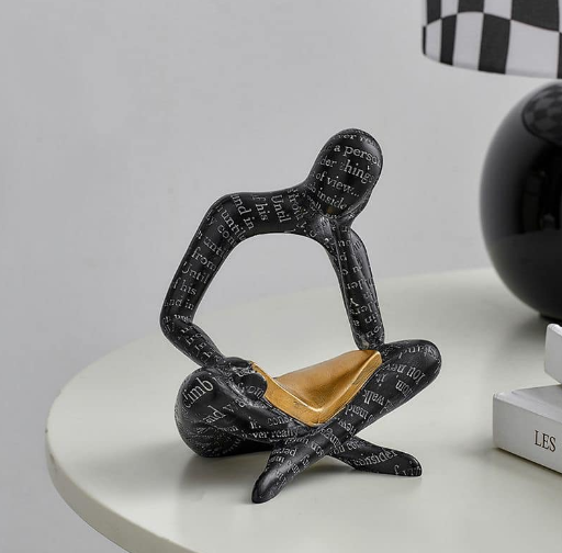 Reading Decor Statue – Modern Abstract Sculpture